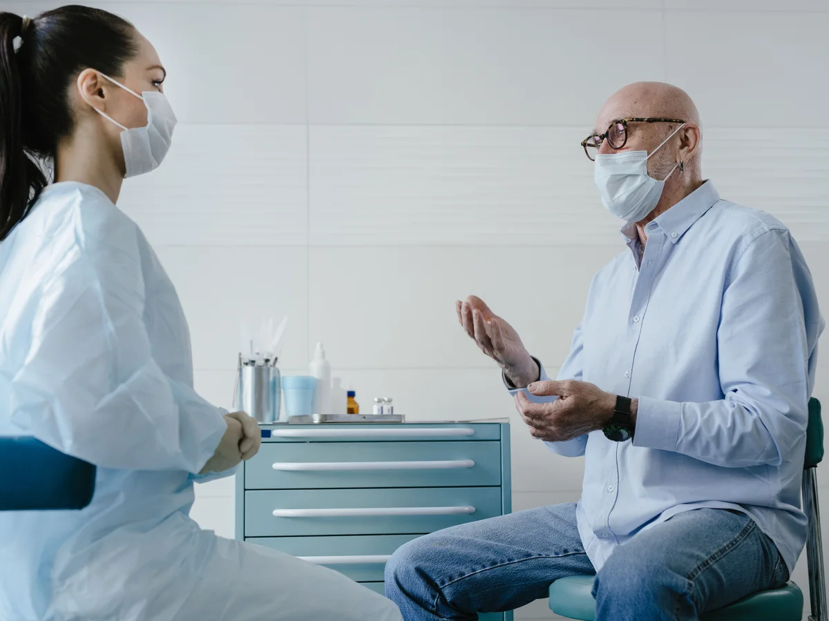 Clinician caring for a patient with an acute illness